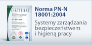 Norma PN-N 18001:2004 - System zarządzania bezpieczeństwem i higieną pracy